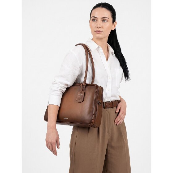 Burkely Ledger Briefcase Genuine Leather 40 cm Laptop compartment