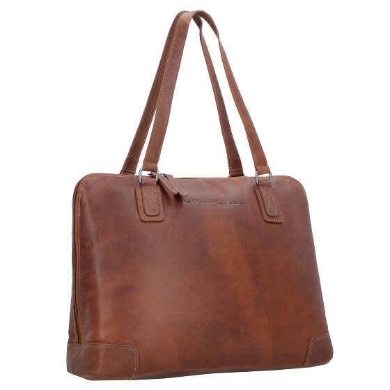 The Chesterfield Brand Wax Pull Up Shoulder Bag Leather 37 cm Laptop compartment