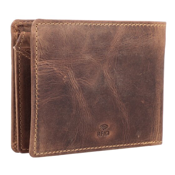 Greenburry Vintage Wallet RFID protection Leather 12 cm