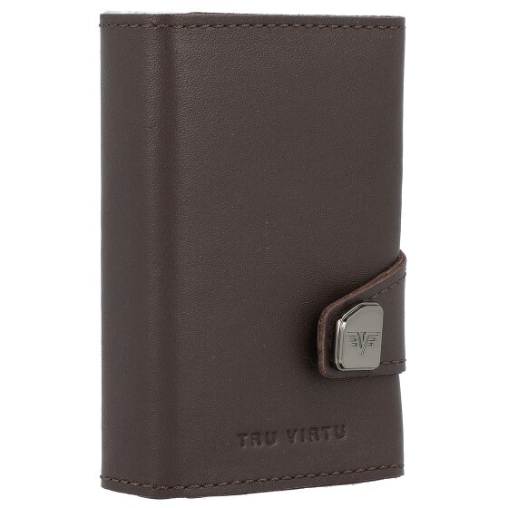 Tru Virtu Click & Slide credit card case wallet RFID leather 6.5 cm