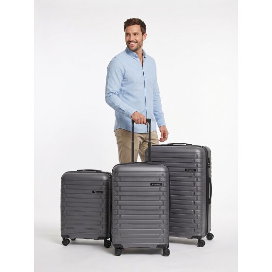 Pactastic Collection 04 THE THREE SET + 4 wheels Suitcase set 3-piece Expandable