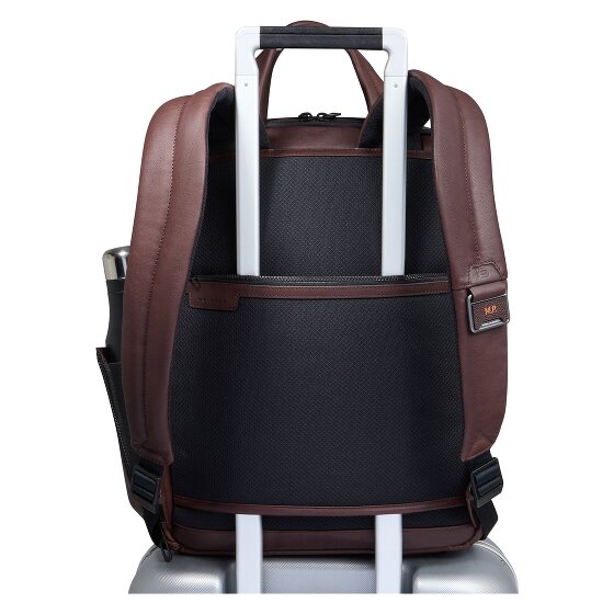 Piquadro Harper travel backpack leather 42 cm laptop compartment