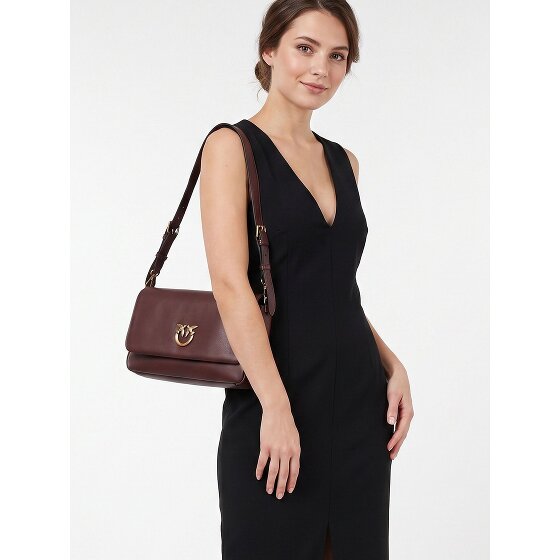 PINKO Click Soft Classic Shoulder Bag Genuine Leather 32 cm