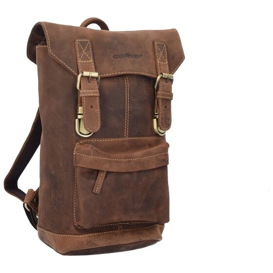 Greenburry Vintage backpack leather 42 cm laptop compartment
