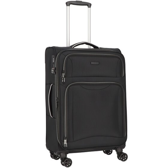 d&n Travel Line 9204 4 wheels Trolley M 66 cm with expansion pleat