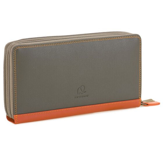 Mywalit Large Double Zip Around Purse wallet leather 18 cm