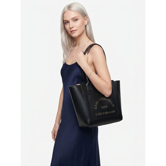 Karl Lagerfeld Daily Shoulder Bag Genuine Leather 36 cm
