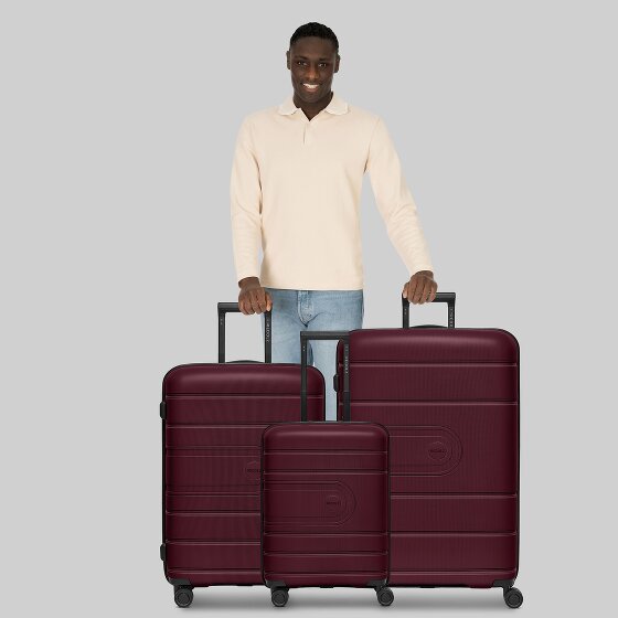 Redolz Essentials 11 4 wheels Suitcase set 3-piece with expansion pleat