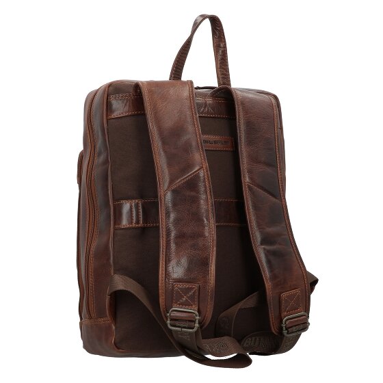 Greenburry Rugged Business backpack Leather 39 cm Laptop compartment