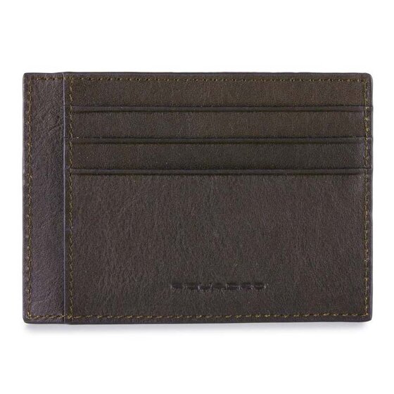 Piquadro Black Square Credit card case Leather 11 cm