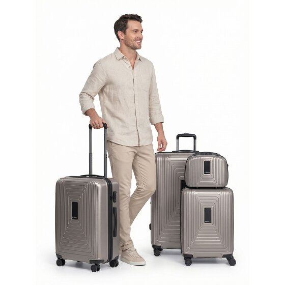 Redolz Essentials 14 4-wheel suitcase set + beauty case 4 pcs. with stretch fold