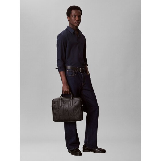Calvin Klein Embossed Briefcase 36 cm Laptop compartment