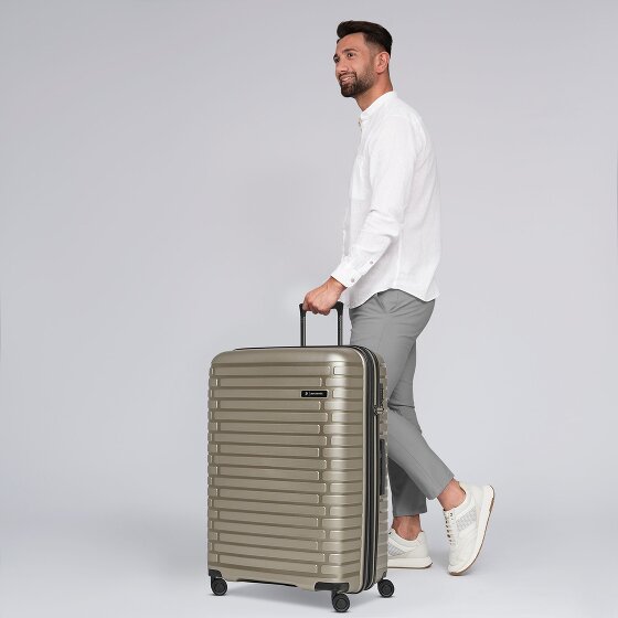 Pactastic Collection 04 THE LARGE + 4 wheels Trolley L 75 cm with expansion pleat