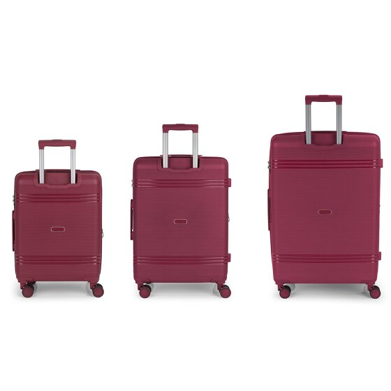 Gabol Saori 4 wheels Suitcase set 3-piece with expansion pleat