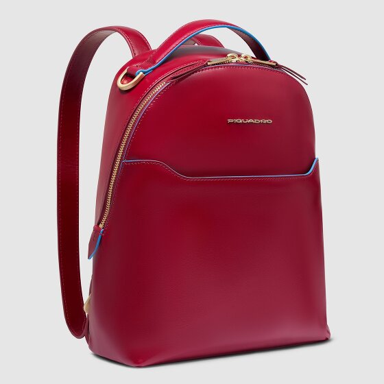 Piquadro Blue Square City Backpack Genuine Leather 30 cm
