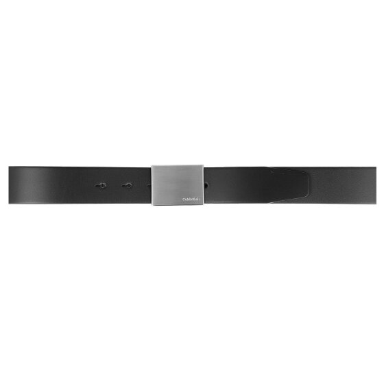 Calvin Klein Formal Plaque Belt Leather