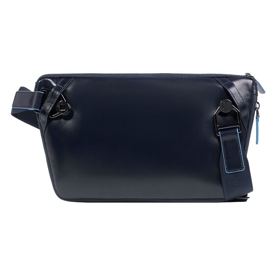 Piquadro Blue Square Shoulder bag Leather 30 cm