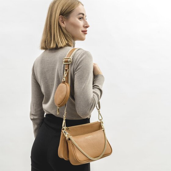Lazarotti Milano Leather shoulder bag leather 23 cm