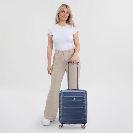 Delsey Paris Meteor 4 wheels Cabin trolley 55 cm with expansion pleat