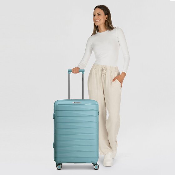 Franky London 4 wheels Trolley M 65 cm with expansion pleat