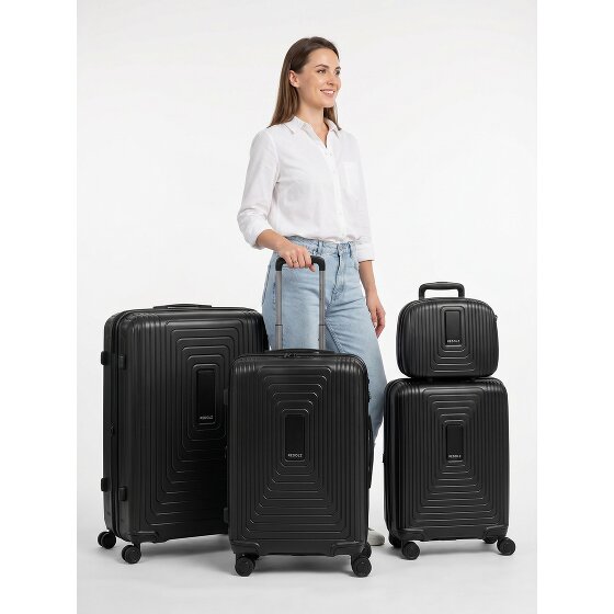 Redolz Essentials 14 4-wheel suitcase set + beauty case 4 pcs. with stretch fold