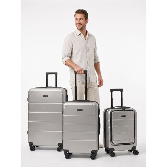 Police Dublin 4 wheels Suitcase set 3-piece Expandable
