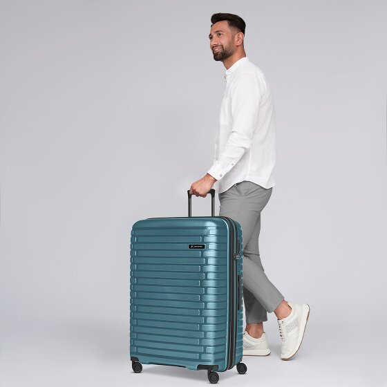 Pactastic Collection 04 THE LARGE + 4 wheels Trolley L 75 cm with expansion pleat