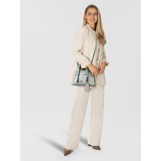 PINKO Bowling Bag Handbag Leather 21 cm