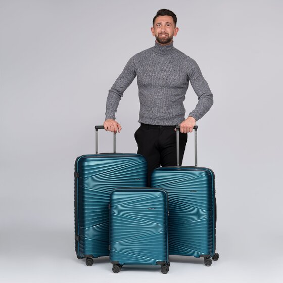 Pactastic Collection 02 THE THREE SET 4 wheels Suitcase set 3-piece