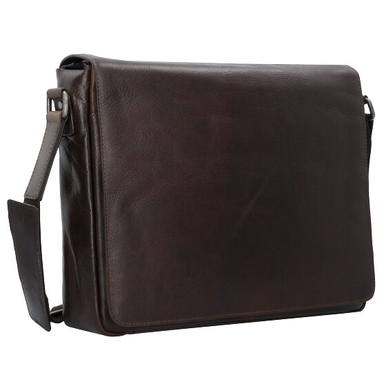 Leonhard Heyden Roma Messenger leather 38 cm laptop compartment