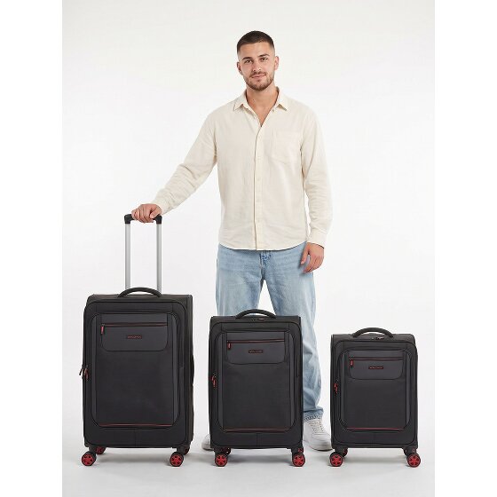 Worldpack Oxford 4 wheels Suitcase set 3-piece Expandable