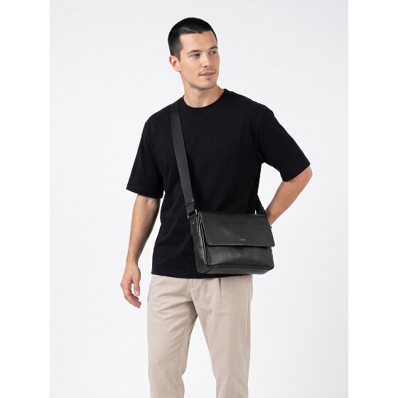 Joop! Teramo Messenger Genuine Leather 37 cm Laptop compartment