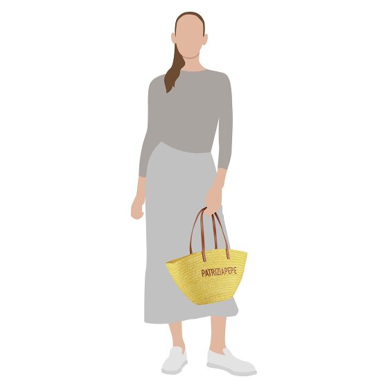 Patrizia Pepe Summer Straw Shopper Bag 51 cm