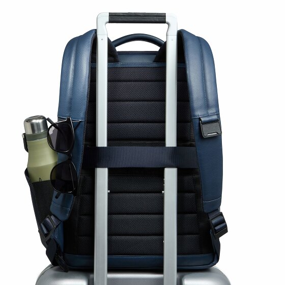 Piquadro Russel Daypack RFID protection Leather 41 cm Laptop compartment