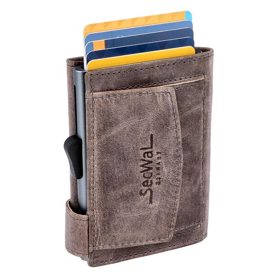 SecWal Credit card case wallet RFID leather 9 cm SecWal Credit card case wallet RFID leather 9 cm