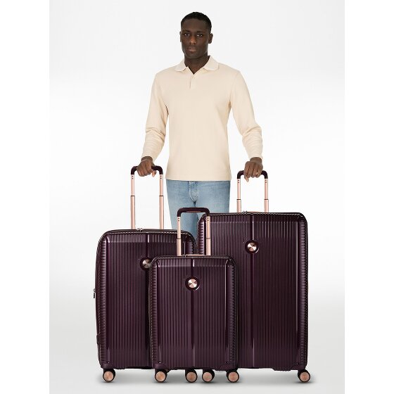 Polestream Paris 4 wheels Suitcase set 3-piece with expansion pleat