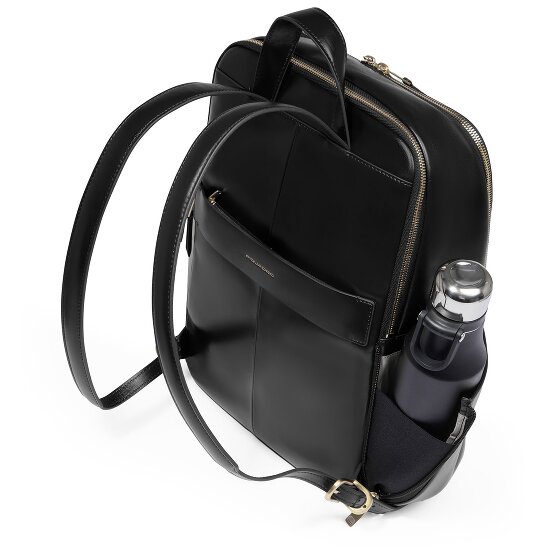 Piquadro Blue Square Daypack RFID protection Leather 37 cm Laptop compartment