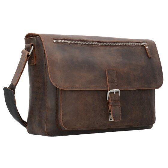Leonhard Heyden Salisbury Messenger leather 40 cm laptop compartment