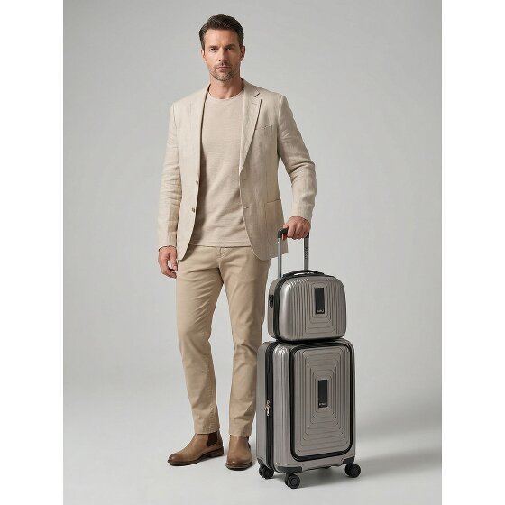 Redolz Essentials 14 suitcase set 2 pcs. cabin trolley with stretch fold + beauty case