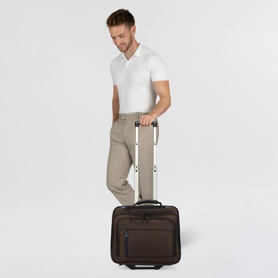 Dermata 2 wheels Wheeled briefcase 38 cm Laptop compartment