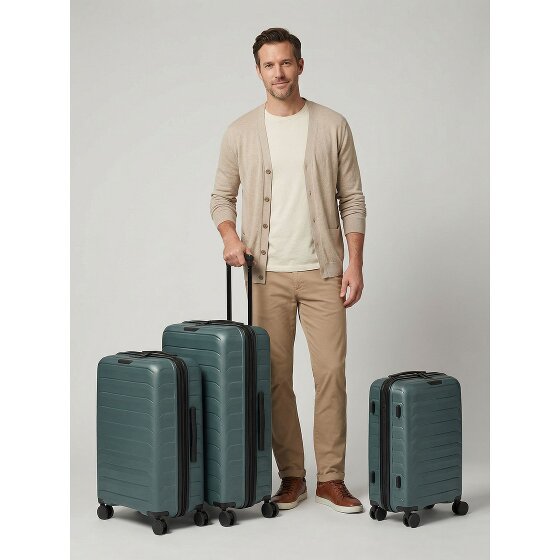 d&n Toronto 4 wheels Suitcase set 3-piece with expansion pleat