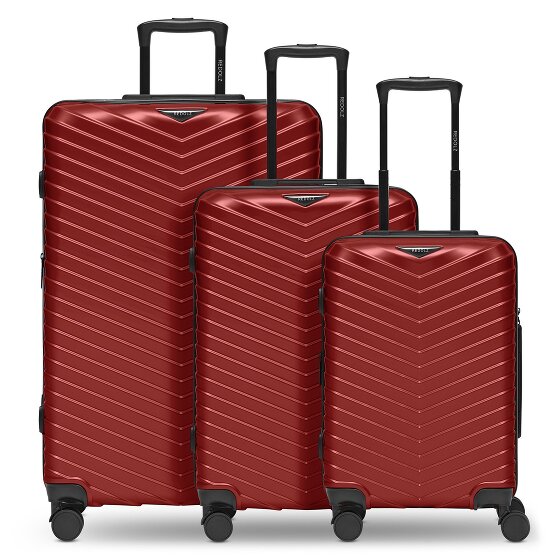 Redolz Essentials 18 4 wheels Suitcase set 3-piece with expansion pleat