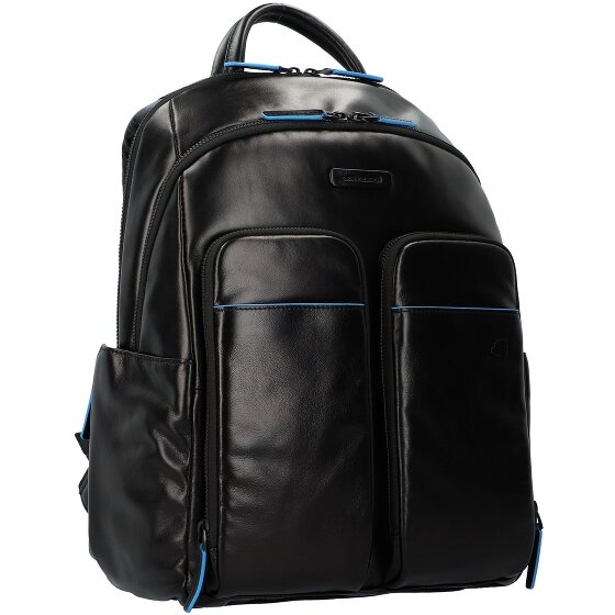 Piquadro Blue Square Revamp backpack RFID leather 39 cm laptop compartment