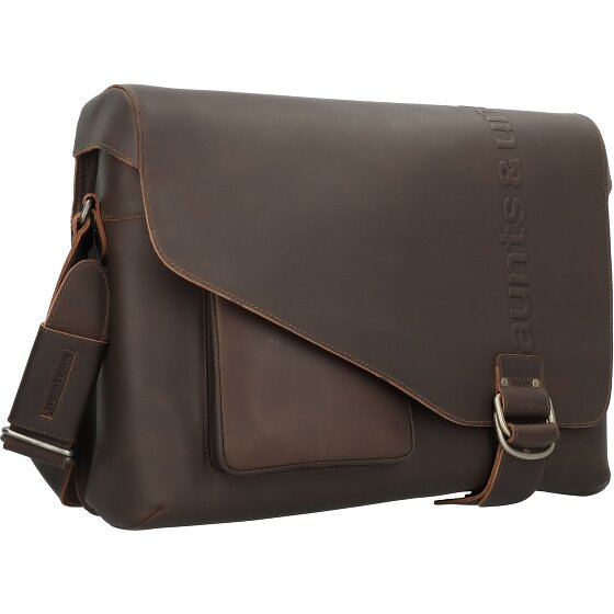 aunts & uncles Hunter Big Judd briefcase leather 41 cm laptop compartment