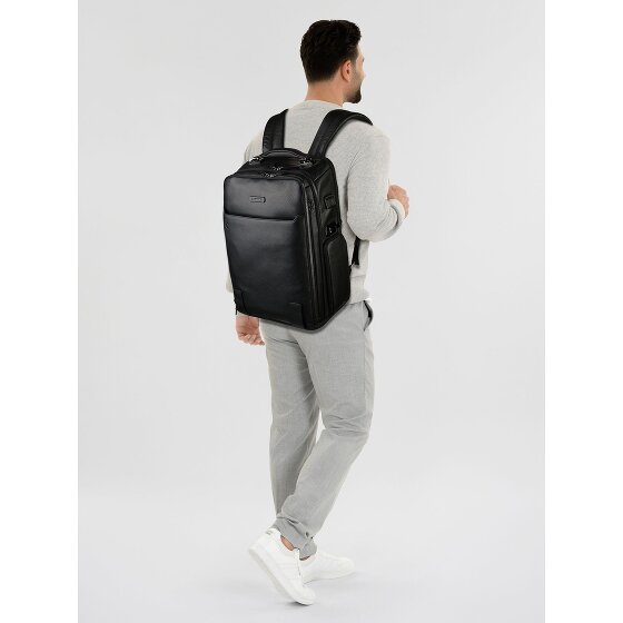 Piquadro Modus travel backpack RFID leather 44 cm laptop compartment