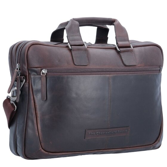 The Chesterfield Brand Wax Pull Up Briefcase Leather 40 cm Laptop compartment
