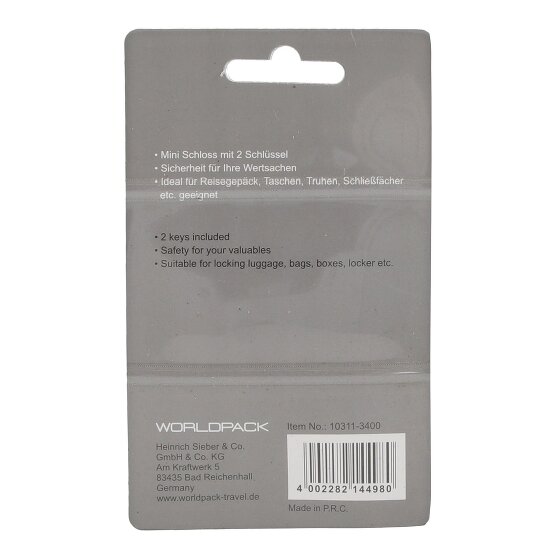 Worldpack Reiseaccessoires Suitcase lock 3 cm