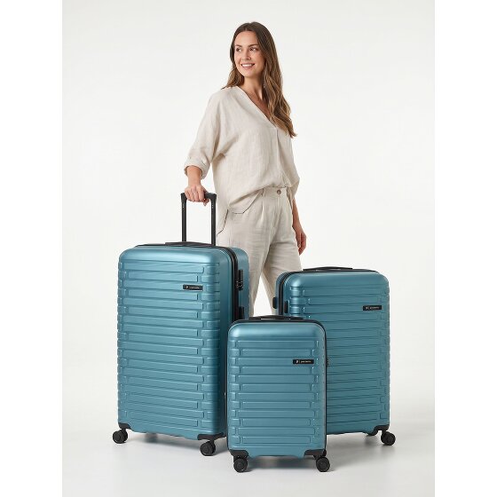 Pactastic Collection 04 THE THREE SET + 4 wheels Suitcase set 3-piece Expandable