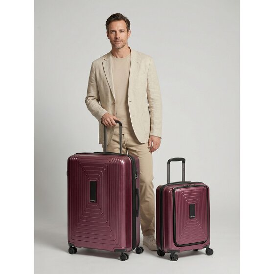 Redolz Essentials 14 4-wheel suitcase set 2 pcs. laptop compartment with expansion fold
