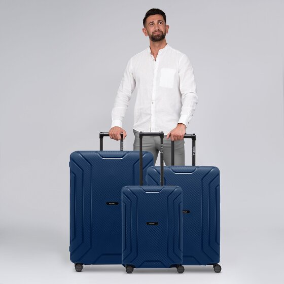 Redolz Essentials 15 4-wheel suitcase set 3-piece with three-point closure